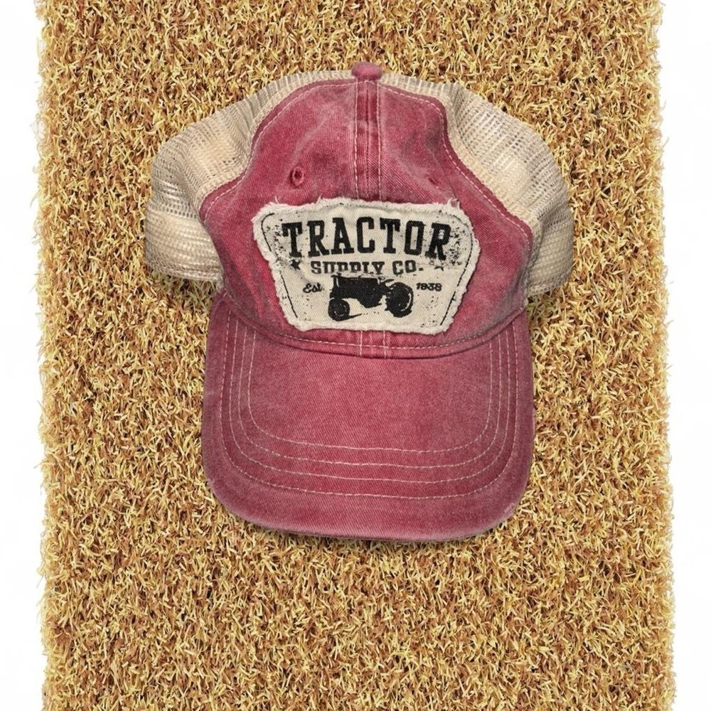 Tractor Supply Co. Red and Tan Cap